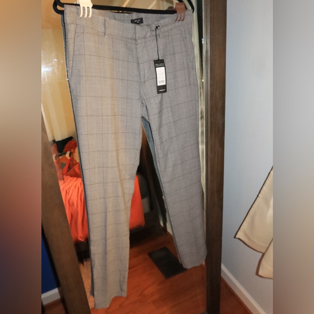 ASOS New Look Exclusive Super Skinny Suit Pant - Dark Gray Plaid